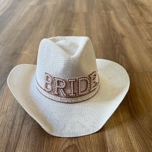 White Bride Cowboy Hat